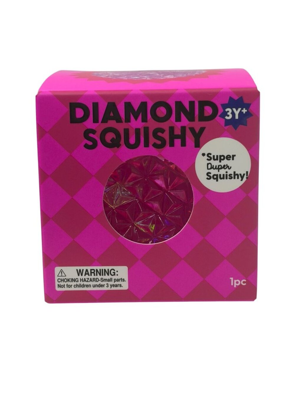 Diamond Squishy Pink Holographic Stress Ball J'Adore New in Box